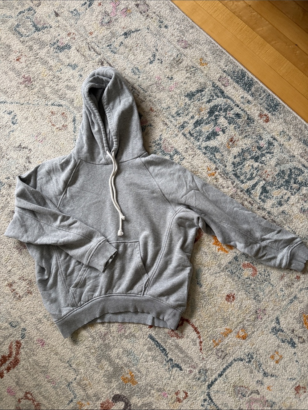 Madewell Light Gray Women's Hoodie Sweatshirt